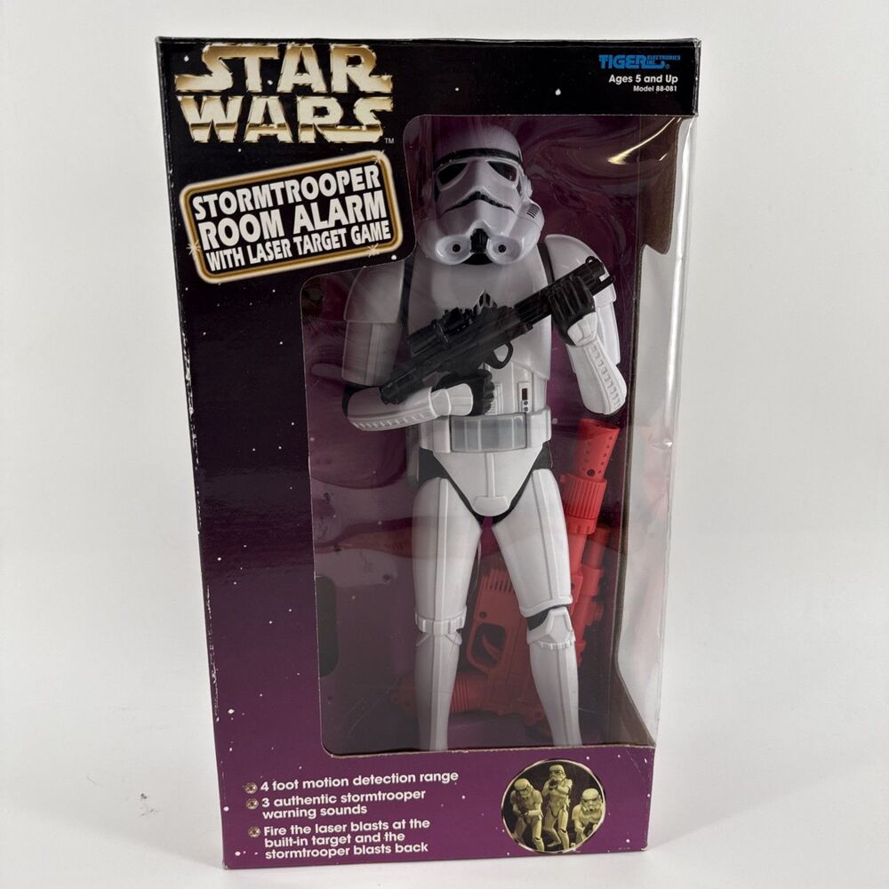 Star Wars Stormtrooper Room Alarm and Laser Target Game 1997 Tiger Edition